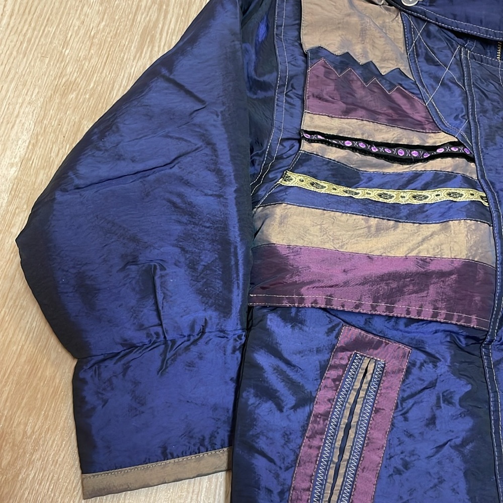VTG Rothschild Storm Stopper Faux Fur Trimmed Hooded Girls 7/8 Jacket Unique - Picture 7 of 9